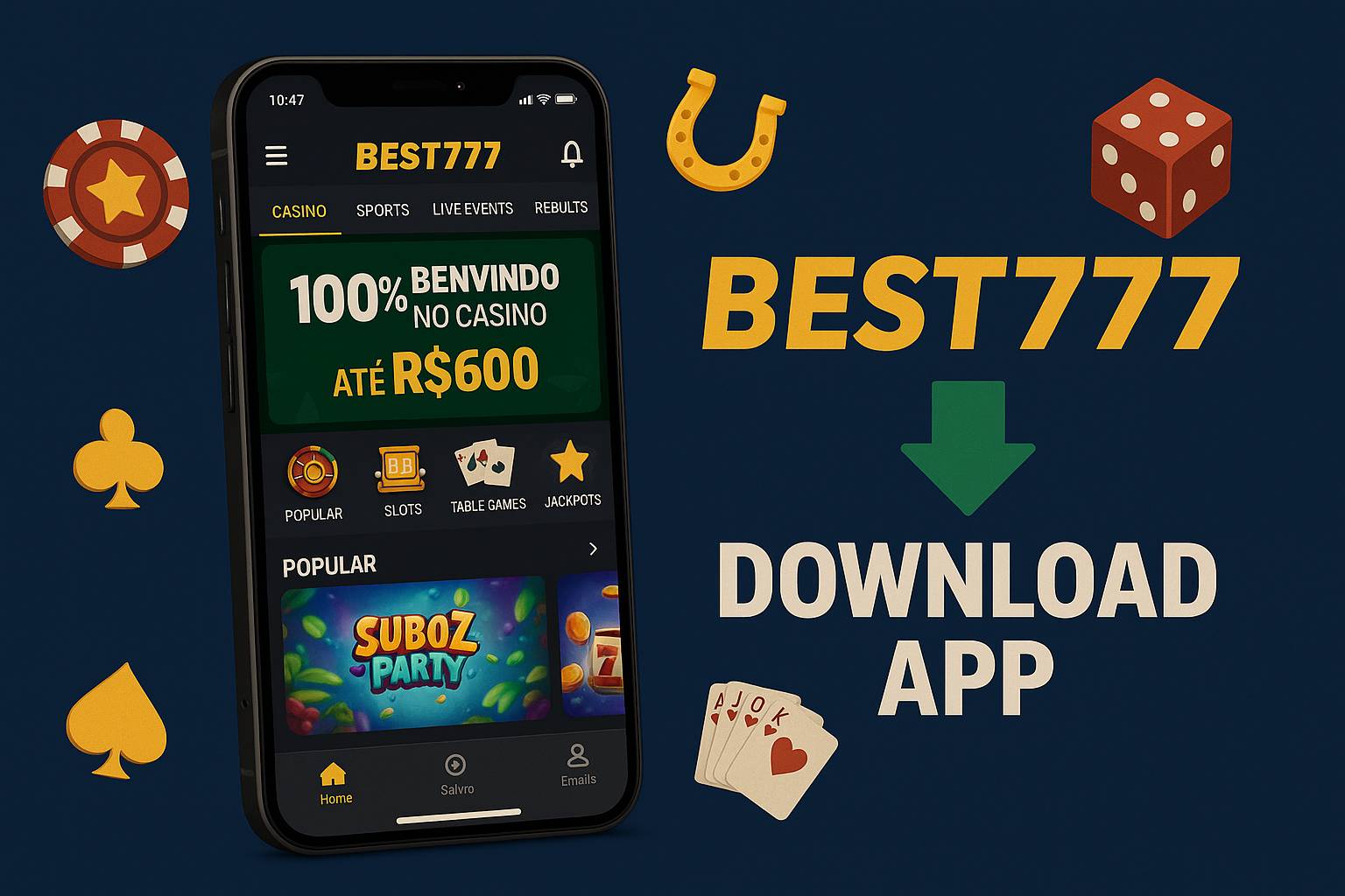 Baixar o BEST777Cassino App