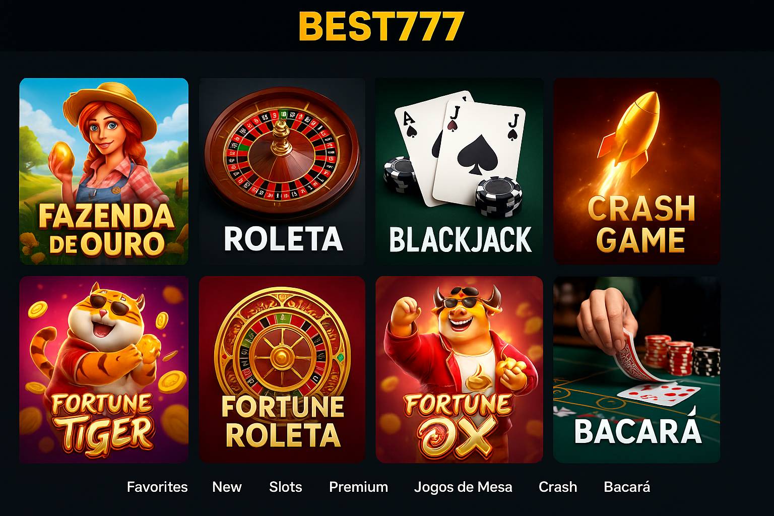 Jogos de cassino online BEST777